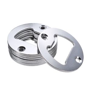 Steel Bottle Stainless Polished Iron Round 40mm DIY Wine Beer Opener Inserts Tools with Screws for Home Kitchen Bar Party Supplies 4.23