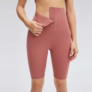 L-174 Pantaloncini da donna Pantaloni da yoga Pantaloni attillati per il sollevamento dell'anca Pantaloni sportivi a vita alta senza cuciture pancia rimboccata glutei in vita che modellano collant donna sportiva