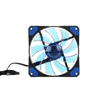 Axial Ventilateurs 12v achat en gros de 120mm LED Lumière Coffre boîtier Cool de refroidissement DC V Pin PC Cool Fan de refroidissement CPU refroidisseur HeatSker Axial Fans