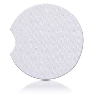 Puchar Maty Neopren Sublimacja Car Coaster 6.5 cm Transfer termiczny Puste podkładki Białe Podstawki DIY Dostosowany prezent A02