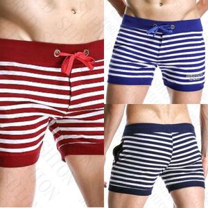 Seobean Mäns Bomull Shorts Striped Casual Trunks Side Fickor Jogger Shorts Man Gym Wear Stretch Short Cortos Hombres Workout X0628