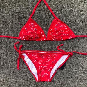 Sommer Sexy Zweiteilige Bikini Für Frauen Badeanzug Mit Buchstaben 2022 Mode Perspektive Bademode Dame Badeanzüge Multi Stile Asiatische größe S-XL 2588