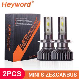 Heyword 22000lm H4 H7 H1 LED المصابيح الأمامية 9006 9005 / HB3 H7 H11 H3 6000K ZES رقاقة الصمام السيارات المصابيح المصباح السيارة