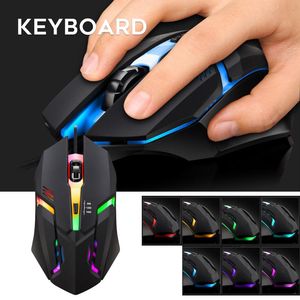 Myszy Przewodowe Mysz do gier 800/1200/1600 DPI Regulowany z podświetleniem ergonomicznym dla PC Gamers Początkujący SP99