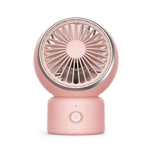 Bärbar mini Desktop Fan Air Cooler USB Raddbar 3 växel Vindhastighet 120 ° Luftförsörjning Låg brus för utomhushemskontor