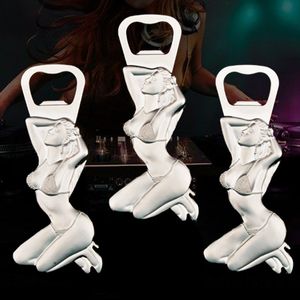 Creative Sexy Beauty Bottle Opener Refrigerator Stick Metal Personality Hotel Beer Bottles Can Openers