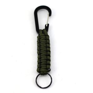 Multifunction Outdoor Gear Mountaineering Buckle Key Chain Survival Rope Escape Paracord Hiking Camping Mountaineer Carabiner