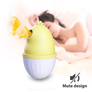 Little Chick Vagina Vibrator Pussy Sucker Kvinna Bröstnippla Sug Vibration Massager G Spot Klitoris Stimulator Flickor Sexleksaker Alla hjärtans present ZL0115