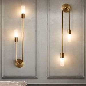 Decoração de interiores de lâmpada de parede de parede moderna LED Decoração de cômoda nórdica da sala de estar de cozinha quarto banheiro lâmpada decorativa espelho de lâmpada