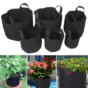 Planters & Pots Garden Plant Pot Growing Bag Flower Grow Vegetable Aeration Planting Container Supplies D30