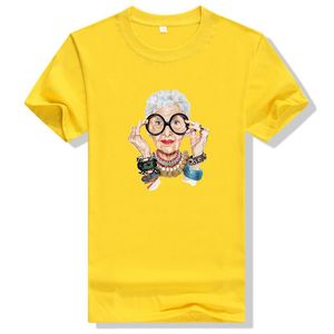 Summer Tumblr Fashion Old Women Print T Shirt Women Cotton O-neck Short Sleeve Tops For Women Kawaii Tshirt 210522