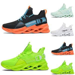 Gai gai gai god kvalitet icke-varumärken män kvinnor löpskor trippel svart vit grön volt citron gul orange andningsbara herr mode tränare utomhus sport sneakers