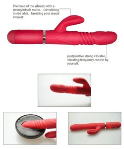 Rabbit Vibrators 12 Speeds Vibrating G-Spot Body Massager Thrusting Dildo Vibrate Massager Adult Toy Multi speed Sex for Women