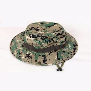 Cloches Cappello da sole Panama Secchiello con patta Boonie traspirante Multicam Cappelli mimetici nepalesi Pesca all'aperto a tesa larga