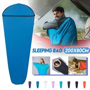 200X80CM High Quality Travel Elasticity Sleeping Bags Liner Portable Carry Summer Hiking Camping Bag Backpack Lightweight Waterproof Cold Weather Warm Hunting