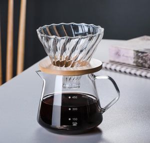 Coffeware مجموعات مصنوع يدويا صانع القهوة مجموعة تصفية كوب مقاومة للحرارة