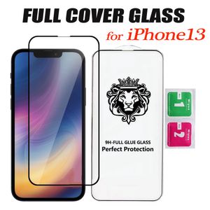 Vollständige Abdeckung aus gehärtetem Glas für iPhone 13 12 Mini 11 PRO MAX XR XS 6 7 8 SE Samsung Galaxy Note20 A71 A51 5G A01 Core