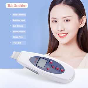 Wholesale ultrasonic clean resale online - Ultrasonic Skin Scrubber Facial Pore Cleaner Deep Face Cleansing Massager Remove Blackhead Sonic Peeling Clean Tone Lift LW006Ra