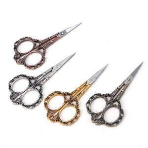 Colors European Vintage Floral Pattern Scissors Seamstress Plum Blossom Tailor Scissor Sewing For Fabric Tool Notions & Tools
