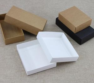 Kraft preto branco em branco embalagem paepr papelão com tampa presente grande caixa de presente caixas de caixa preto