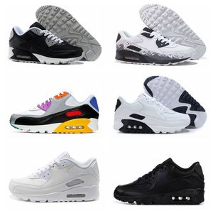 2022 Mens Sneakers Classic 90 Men Casual Shoes Sports Trainer Cushion Surface Breathable Sneaker 36-45 A199
