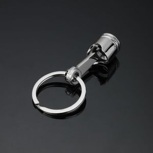 creative gift Metal Piston Car Keychain Keyfob Engine Fob Key Chain Ring keyring Hot Car Accessories