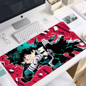 My Hero Academia Tappetino per mouse XL grande Anime Gamer Tappetino per mouse da gioco Accessori per computer Tappetino per mouse per laptop con tastiera grande, tappetino antiscivolo