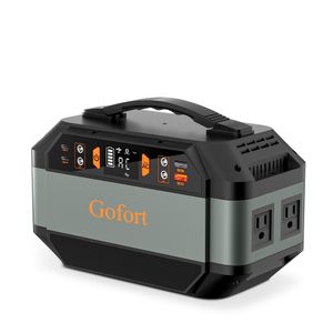 Gofort W Portable Station Wh Solar Chargers Backup Power Supply with X V AC Outlets V DC Outlets and X USB for Outdoor Camping RV Travel CPAP
