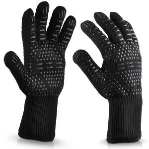Fingerlose Handschuhe 2021 Marke Fashion Solid Küchenhandschuh Hitzebeständiger Griff Backen BBQ MiOven Topflappen Silikon