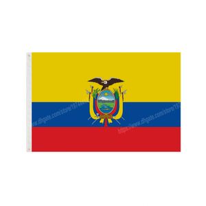 Ecuador Flaggor National Polyester Banner Flying 90 x 150cm 3 * 5ft Flagga över hela världen Utomhus kan anpassas över hela världen