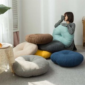 Cuscino Futon per meditazione giapponese Perla Cotone s Per el Tatami Seduta in lino Yoga Cuscino Soggiorno 211203