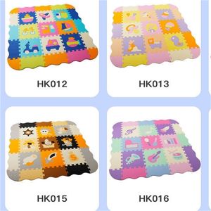 25Pcs Children's Mat EVA Foam Crawling Rug Soft Floor Mat Puzzle Baby Play Mat Indoor Floor Developing Playmat With Fence 210402 2559 Q2