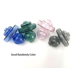 Unique Small Ball Shape Style Smoking Accessories OD 35mm 4 Colors Colorful Carb Caps Dome For Quartz Banger Nails Glass Water Bongs Glass Bubble Dab Tool