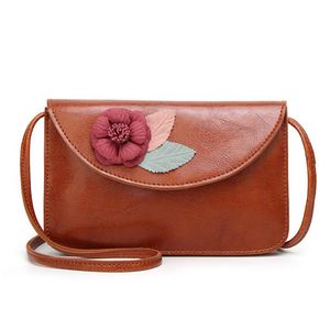 HBP Kvinnors One-Shoulder Bag Fashion Small Square Purse Tide Crossbody Girl's Flower Messenger Väskor