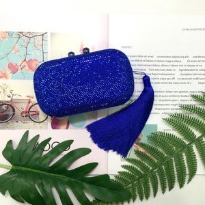 Torby wieczorowe Plaid Green Crystal Dhinestones Kobiety Torba Sprzęgła Bridal Clutches Party obiad Bal Łańcuch Torebka Ramię Torebka