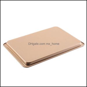 Dishes Pans Bakeware Kitchen, Dining Bar Home & Garden Carbon Steel 14 Inch Cake Cookie Pizza Tray Sheet Plate Rose Gold Non-Stick Rec Bakin