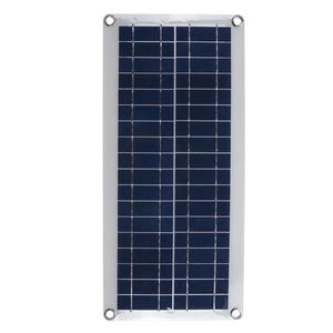 DC 12V 18V Solar Panel Double 5V USB Port Charging Battery Charger For Camping Traveling