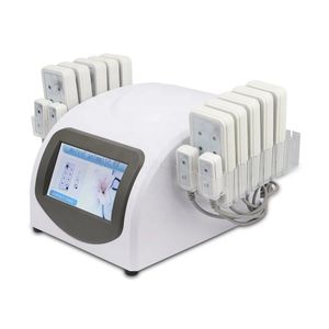 Portatile Fat Loss Beauty Body Shaping 5mw 635nm-650nm Lipo Laser 14 Pad Rimozione della cellulite Macchina dimagrante