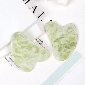 Jade Gua Sha Tool Face Care Massager Natural Stone Crystal Neck Eye Guasha Massage SPA Acupuncture Scraping Body Healing Health Relax