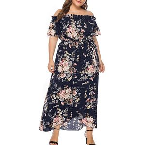 Abiti casual Plus Size per Donne 4XL 5XL 6XL BOHO Dress Elegante Abbigliamento estivo di lusso 2021 Sexy Zomer Jurkj