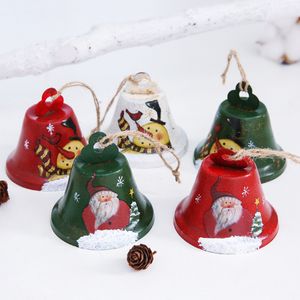 Рождественские железа искусство Большой колокольчик украшения аксессуары старика снеговика колокольчики рождественские подвески