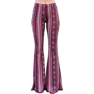 Kobiety Bell Bottoms Fashion Sexy Wysokiej Talia Flare Spodnie Casual Legginsy Lato Czarne Spodnie Spodnie Spodnie Pantalon Femme 210915