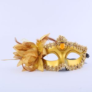 Partihandel Princess Halv ansikte Vuxen Sexig Mask Halloween Movie Cosplay Prom Party Masks Jul Masquerade Kids Gift
