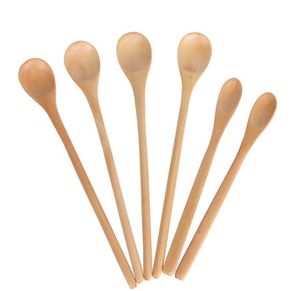 2021 NUOVO Eco-Friendly 15pcs 7 .5inch Cucchiaio di legno Ecofriendly Giappone Stoviglie Cucchiaio di bambù Paletta Caffè Miele Tè Mestolo Agitatore