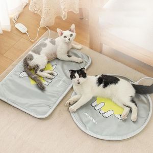 Cat Beds & Furniture Dogs Electric Heating Blanket Pet Automatic Warm Nest Sleeping Pad Winter Heat Mat 9 Gears Temperature Adjustment Anti-