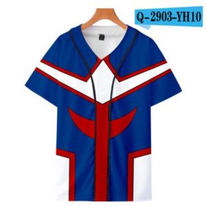Erkek 3D Baskılı Beyzbol Gömlek Unisex Kısa Kollu T Shirt 2021 Yaz T Gömlek Kaliteli Erkek O-Boyun Tops 055