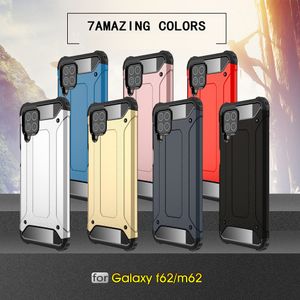 TPU + PC Hybrid Case Case Case dla Samsung Galaxy A22 A02 M02 A02S A12 A32 A52 A72 5G S21 Plus Note 20 Ultra S20 Cover