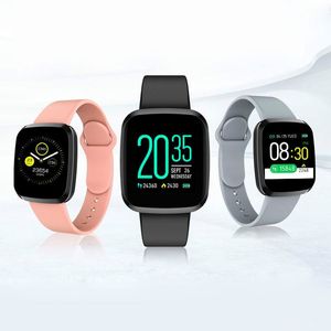 Akıllı İzle Kadınlar Erkekler Android IOS IOS Elektronik Fitness Tracker Silikon Kayış Saat Saatleri