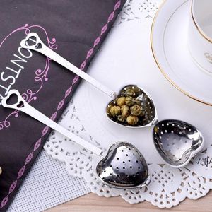 Stainless Steel Love Heart Shape Tea Clip Kitchen Tool Tea Infuser Teaspoon Strainer Spoon Filter Tea Ceremony Accessories RRF12953