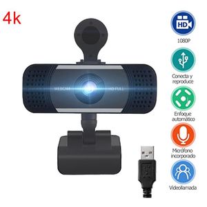 HD 1080P 4K Mini Camera Computer PC WebCamera With Microphone Rotatable Webcam Live Broadcast Video Calling Conference Work